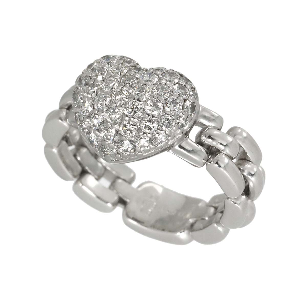 Diamond 0.90ct Ring 18K WG 750 Size5.5-5.75(US)