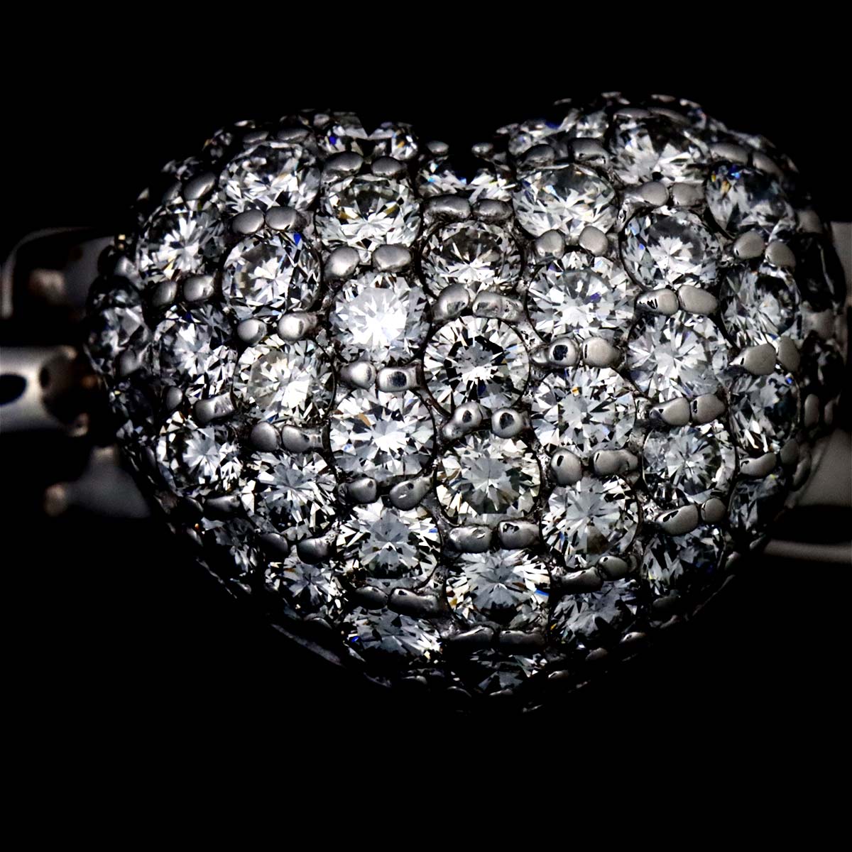 Diamond 0.90ct Ring 18K WG 750 Size5.5-5.75(US)