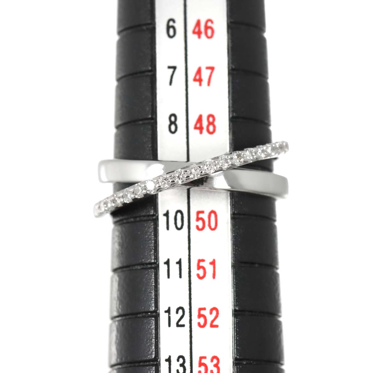 Diamond 0.16ct Ring 18K WG 750 Size4.75-5(US)