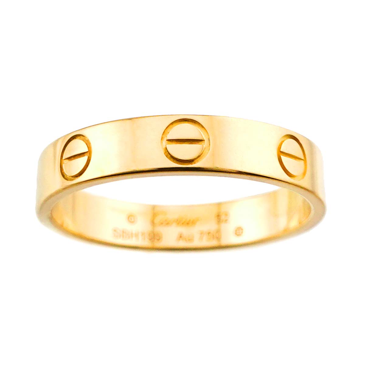 Mini Love Ring 18K Yellow Gold 750 size52 6(US)