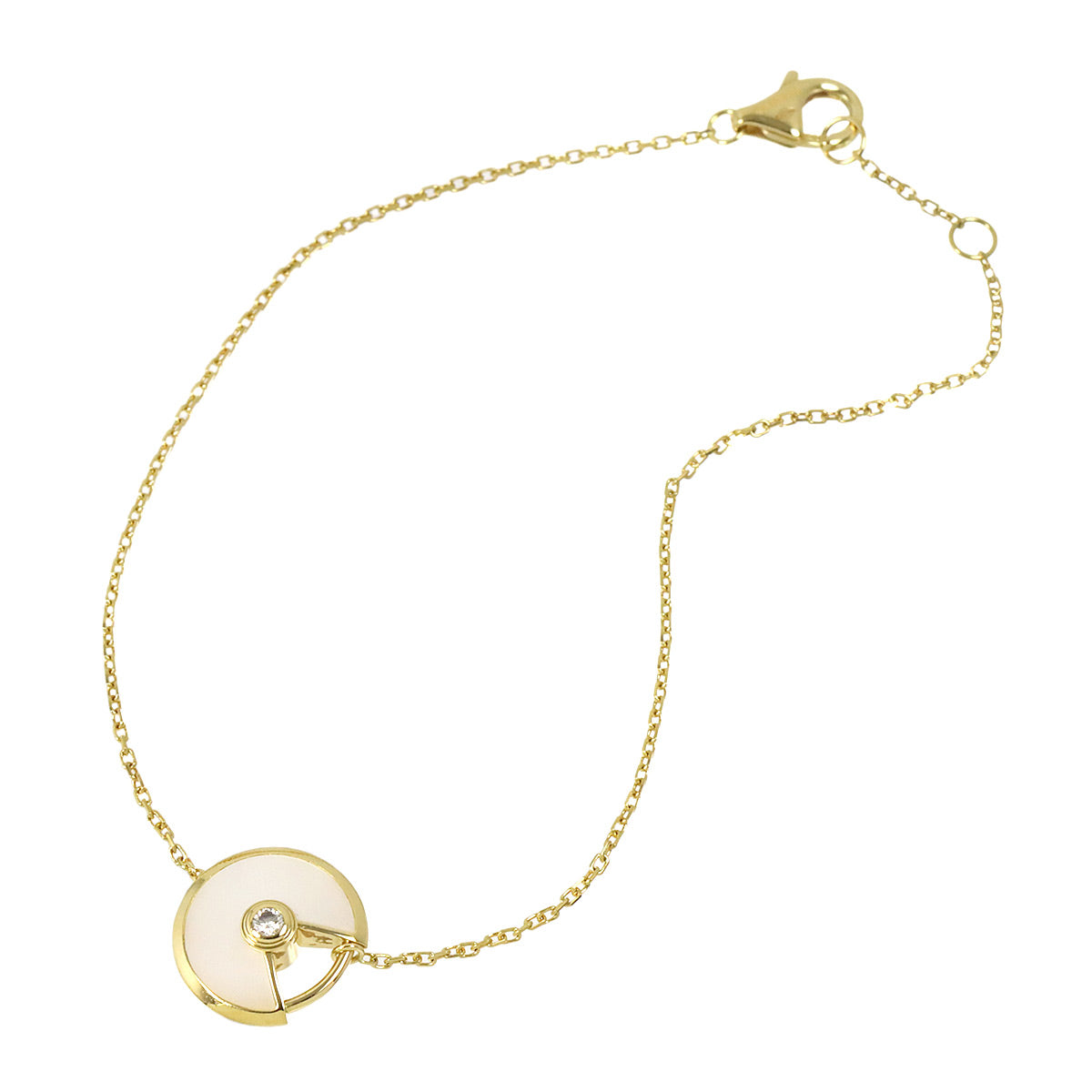 Amulette MOP Diamond Bracelet XS 18K YG 750