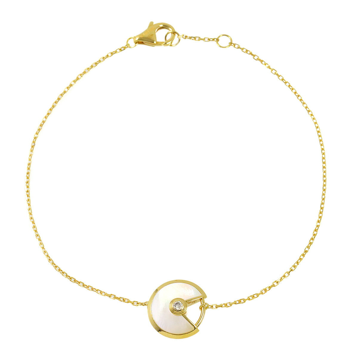 Amulette MOP Diamond Bracelet XS 18K YG 750