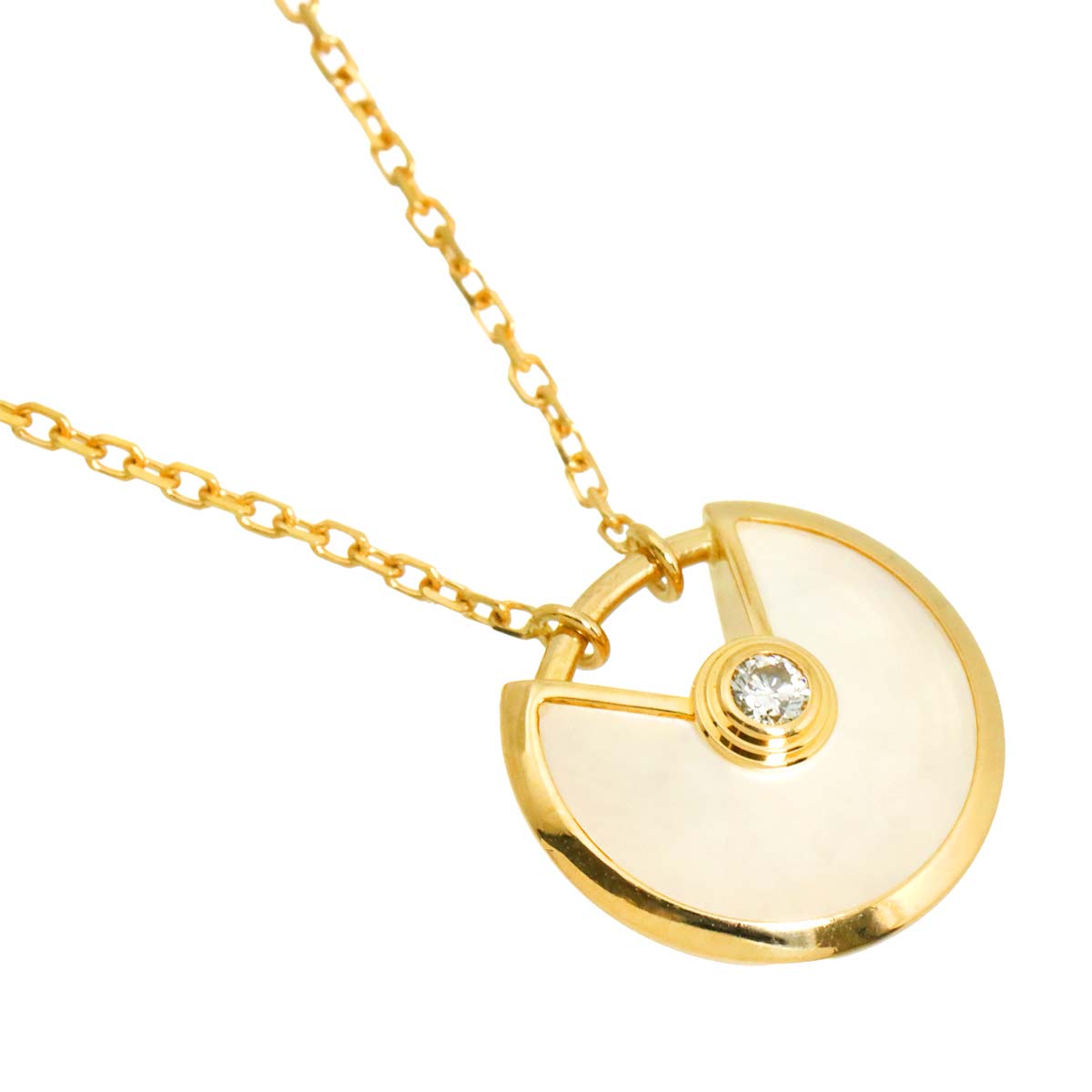 AMULETTE MOP Diamond Necklace 18K YG 750