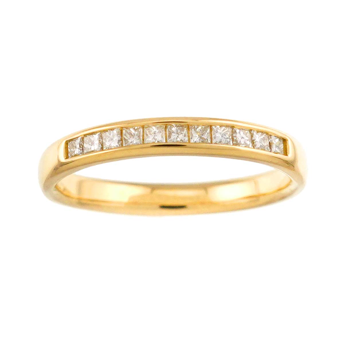 Diamond 0.16ct Ring 18K YG 750 size5.25(US)