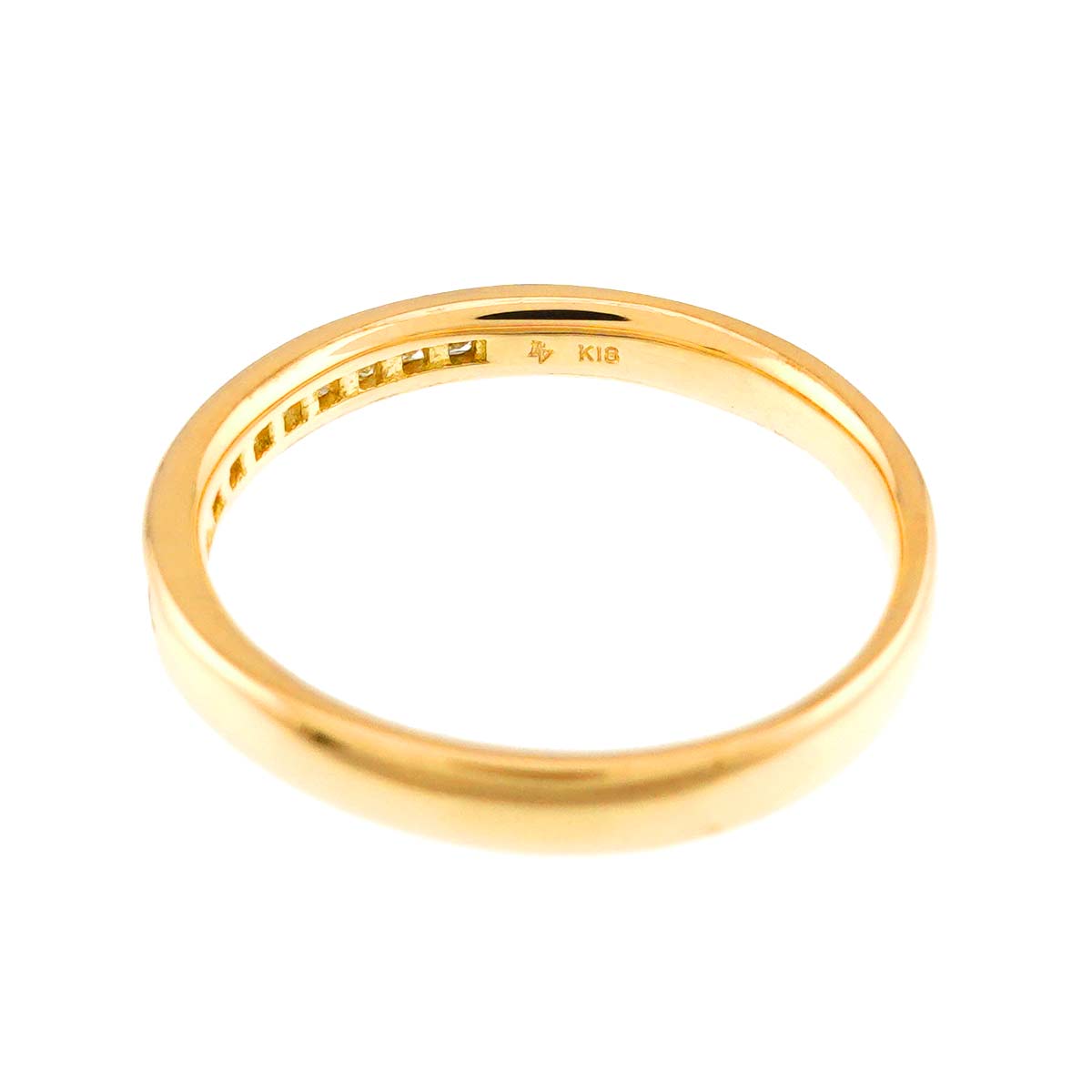 Diamond 0.16ct Ring 18K YG 750 size5.25(US)