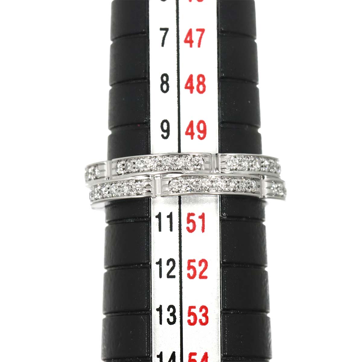 Maillon Panthere Diamond Ring 18K WG 750 Size50 5.25(US)