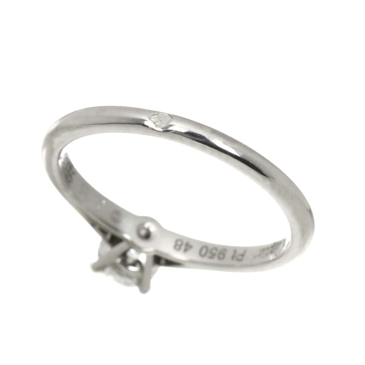 Diamond 0.31ct E/VVS1/3EX Ring Pt Size48 4.5(US)
