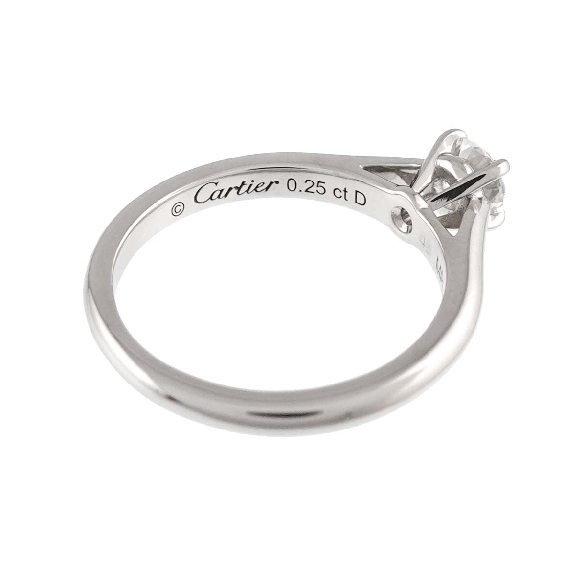 Diamond 0.25ct E/VVS1/3EX Ring Platinum Size43 2.5(US)