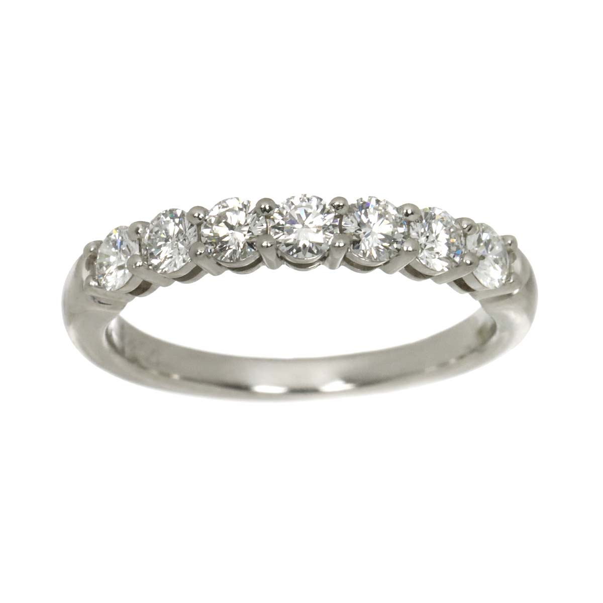 Forever Half Diamond Ring Pt Platinum Size5.75-6(US)