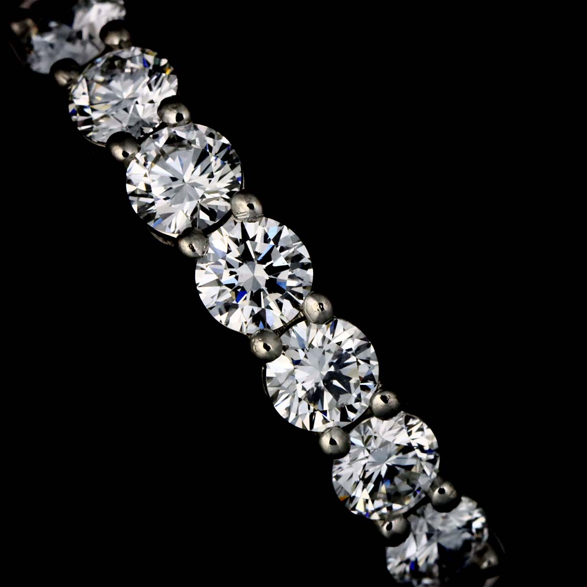 Forever Half Diamond Ring Pt Platinum Size5.75-6(US)