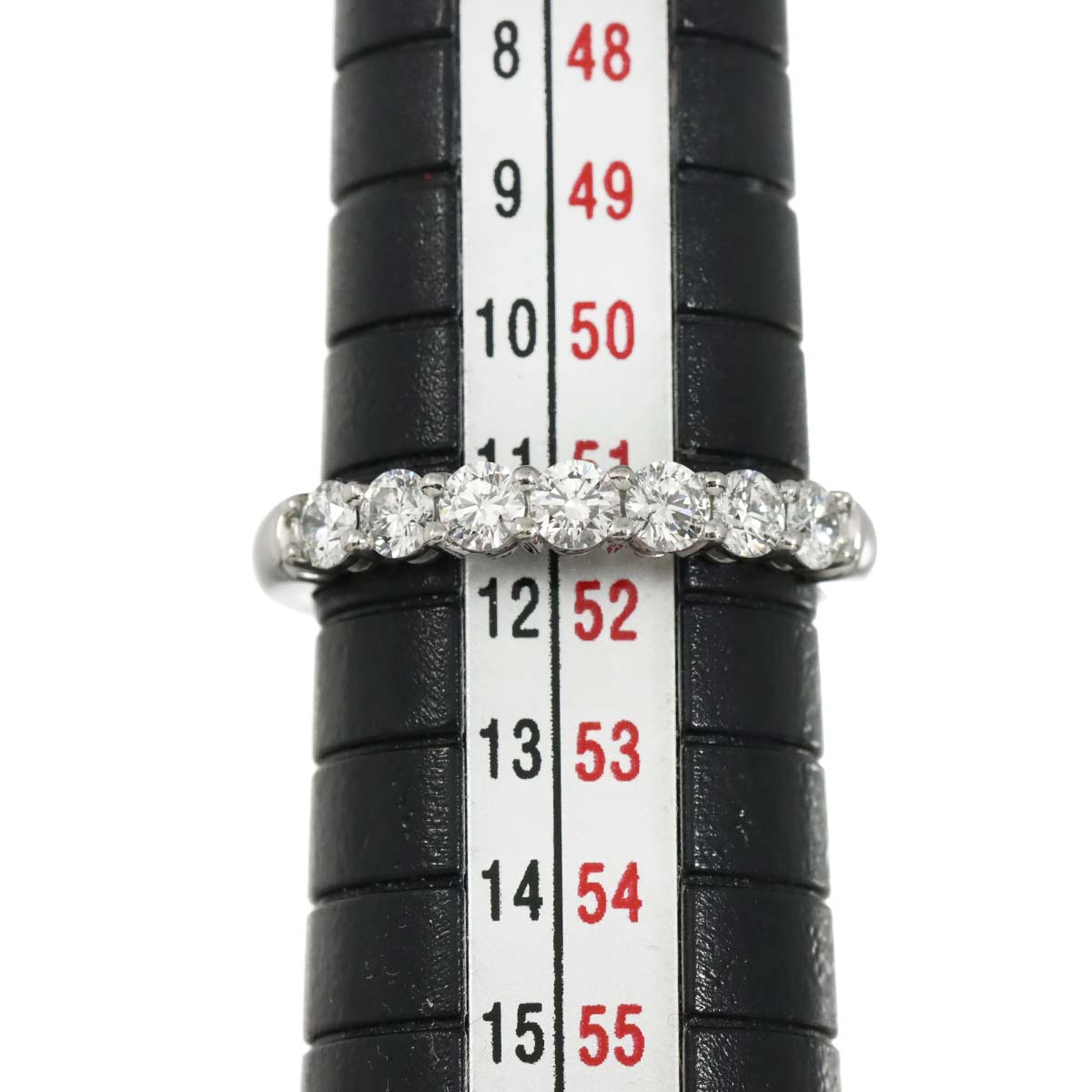 Forever Half Diamond Ring Pt Platinum Size5.75-6(US)