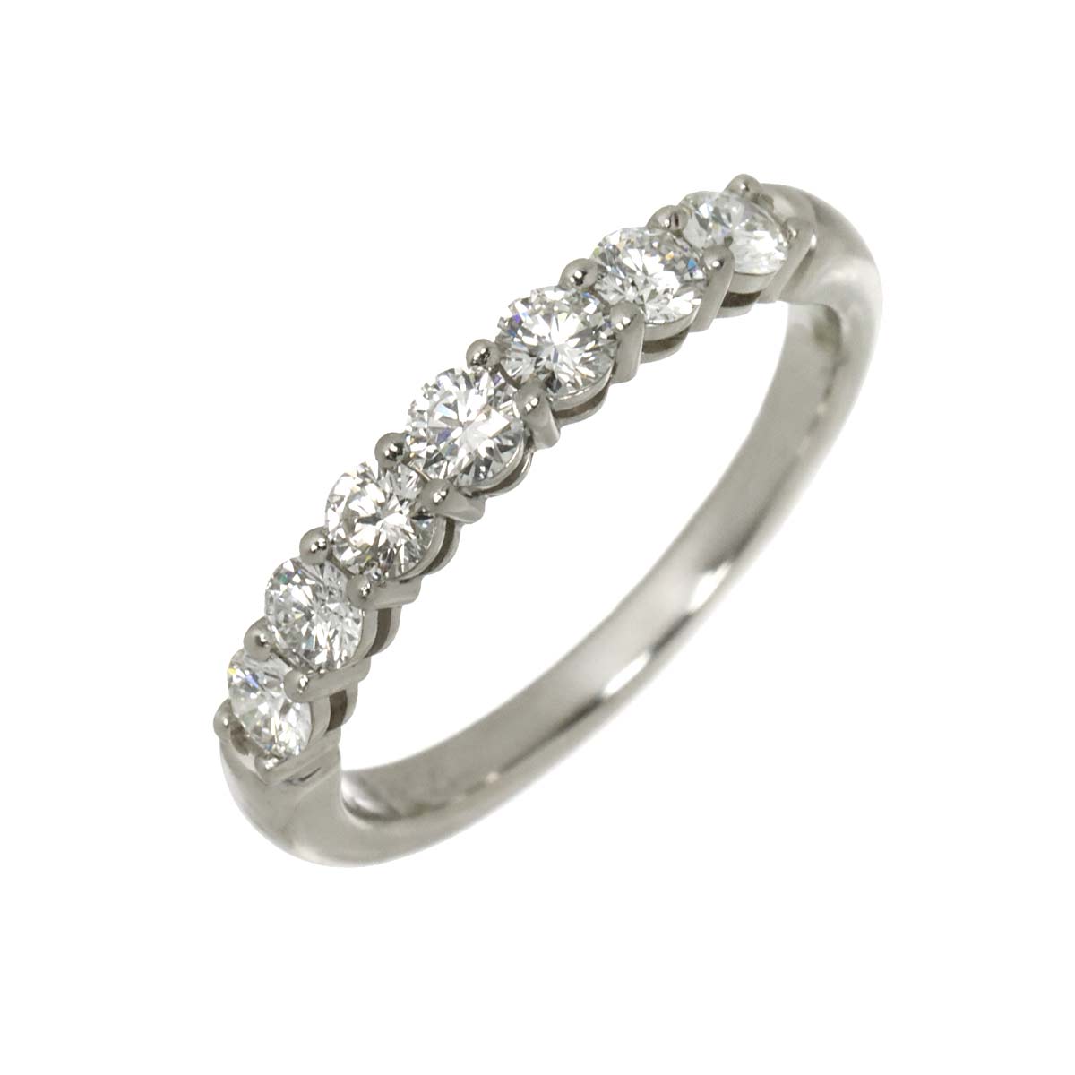 Forever Half Diamond Ring Pt Platinum Size5.75-6(US)