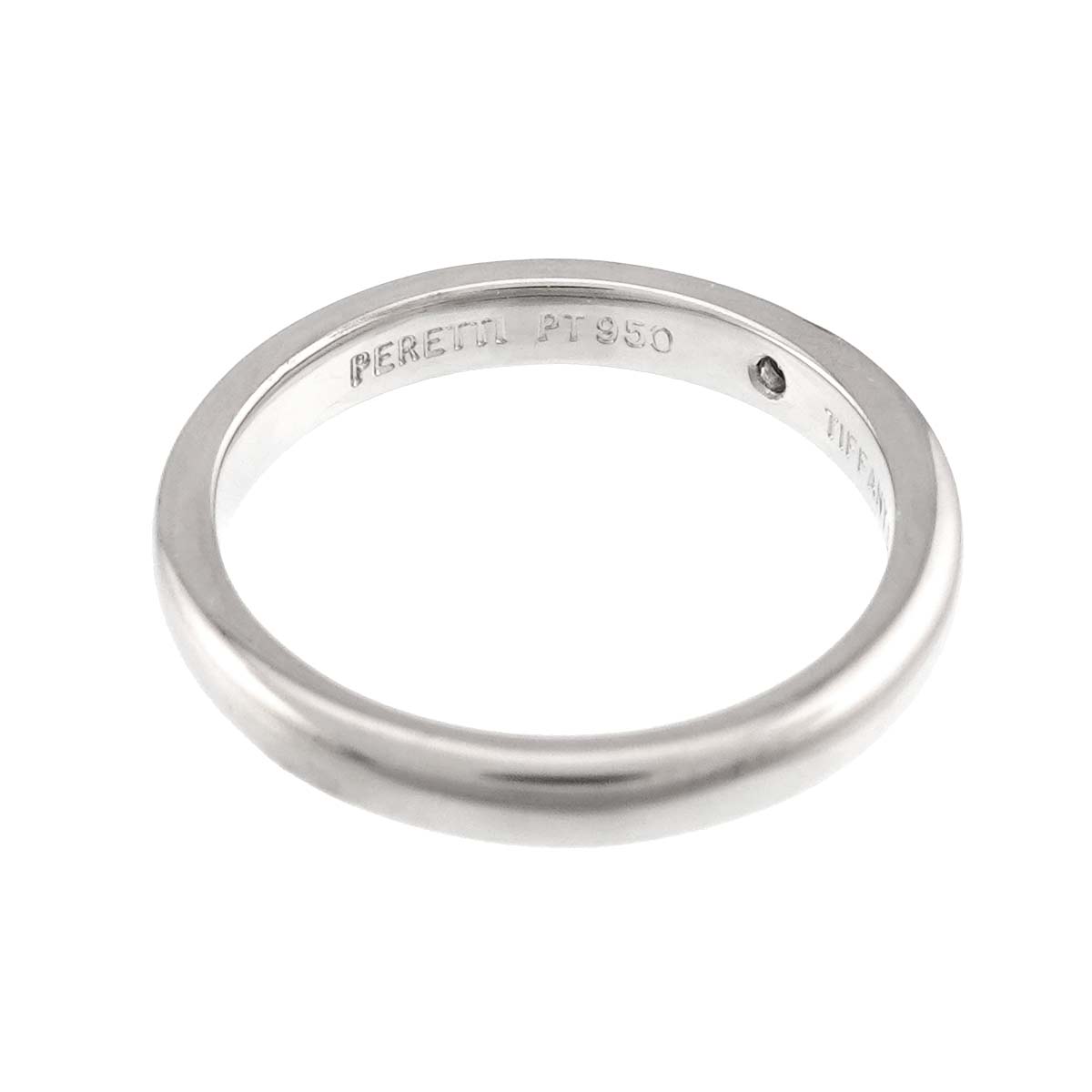 Stacking Band Ring Diamond 1P Platinum Size:3.75(US)
