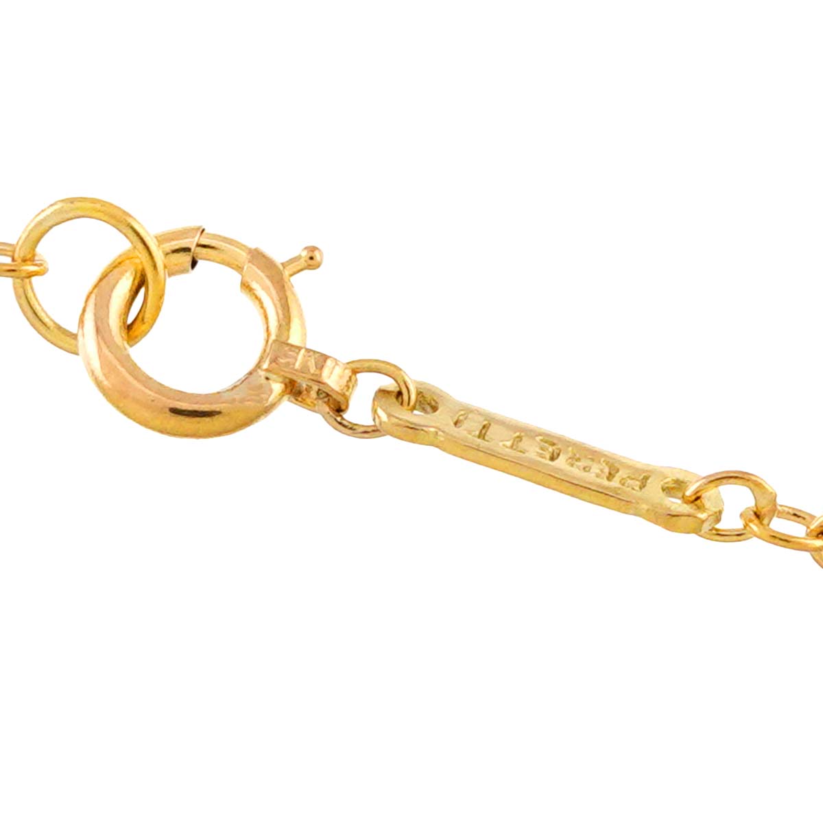 Apple motif Large Long Necklace 18K Yellow Gold 750