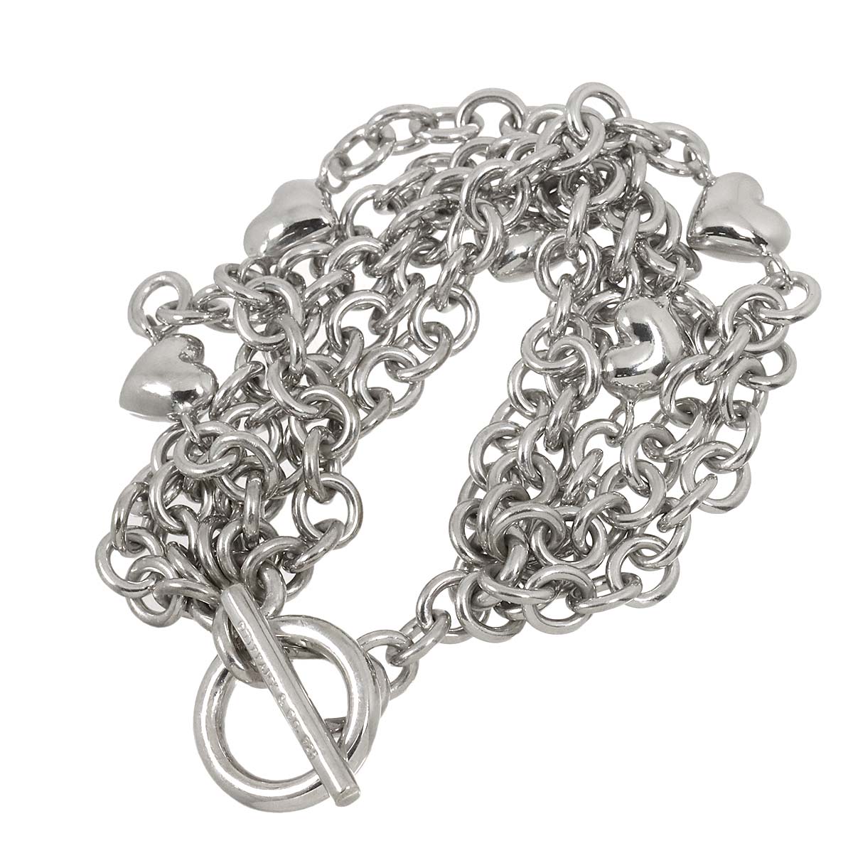 Chain Heart Bracelet SV 925 Silver
