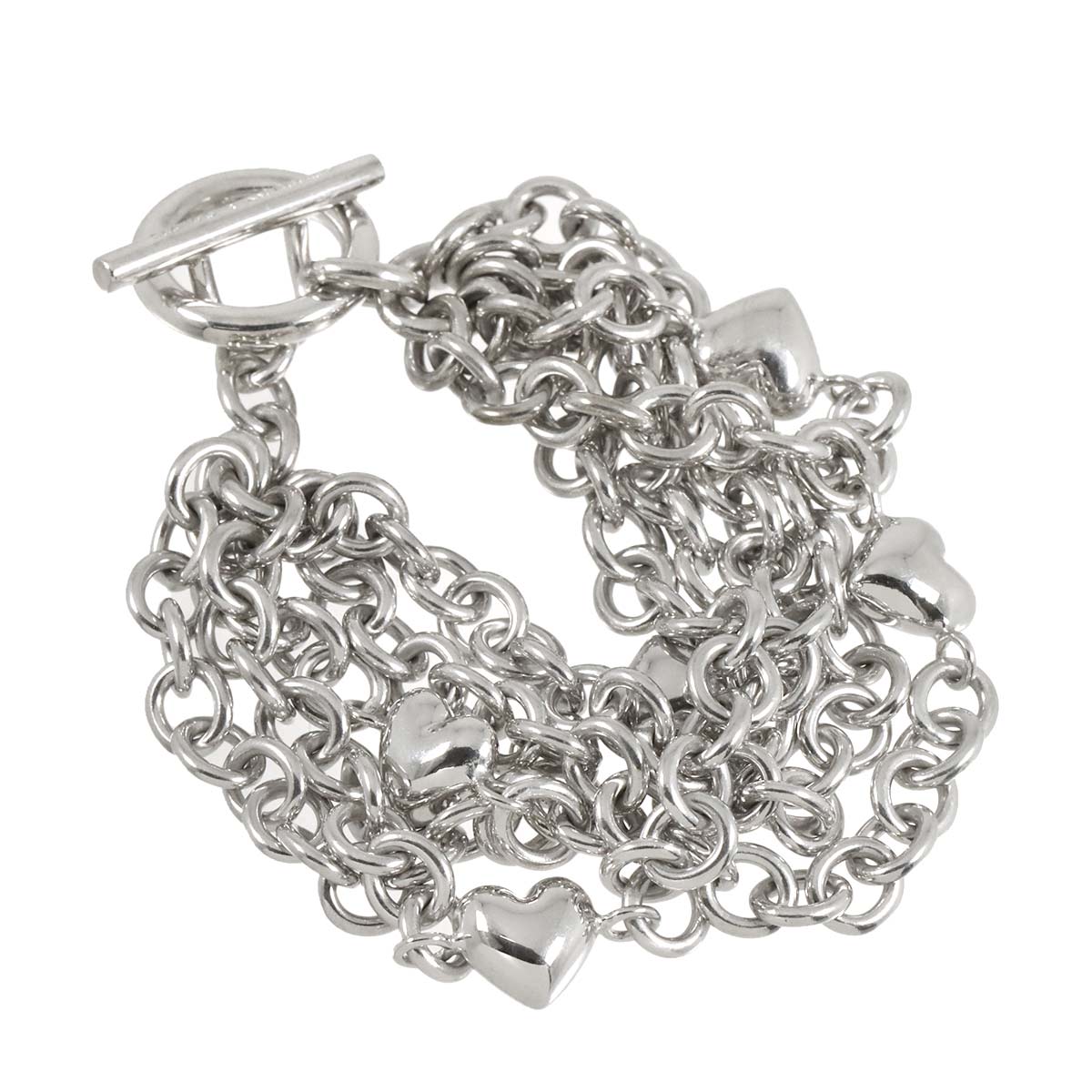 Chain Heart Bracelet SV 925 Silver