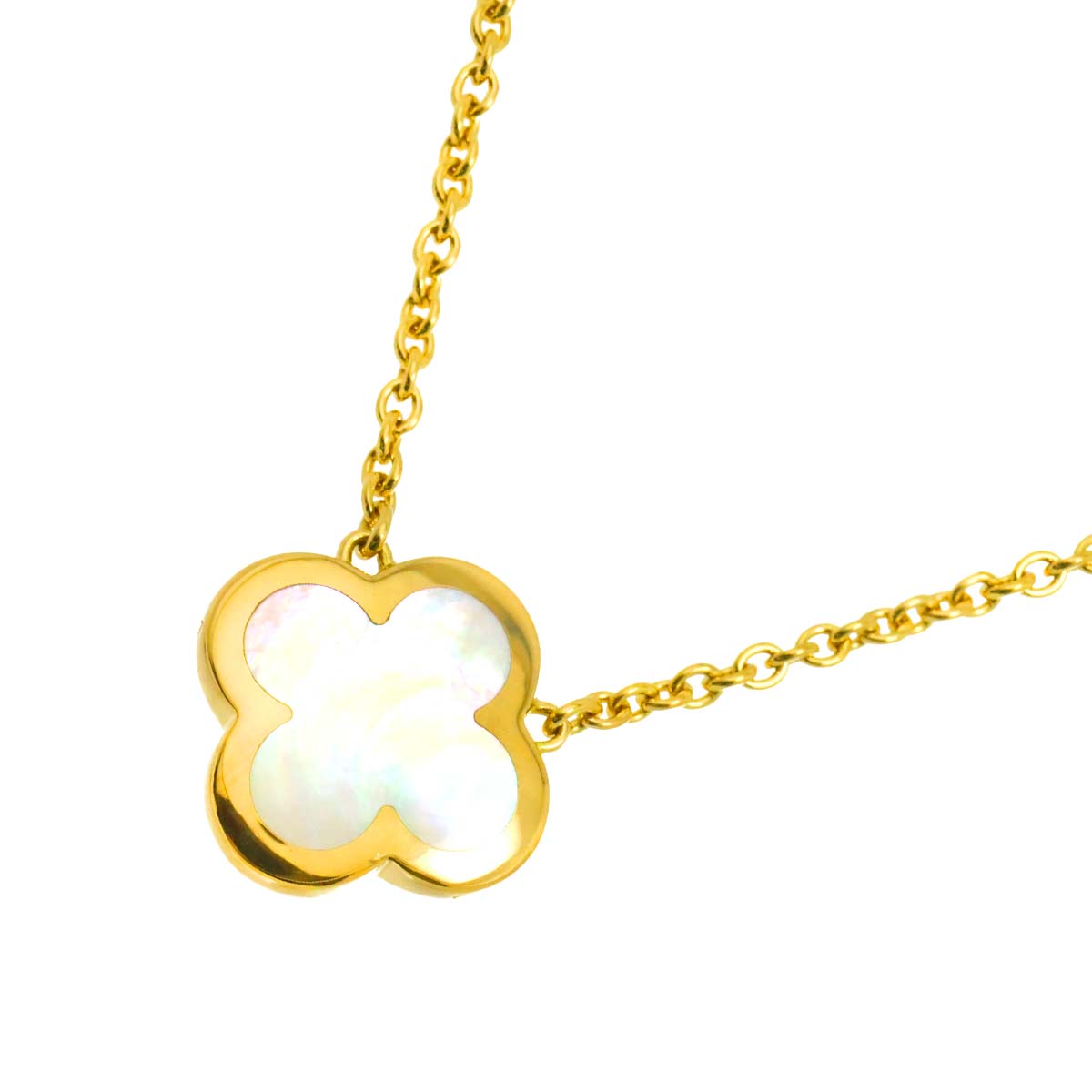 Pure Alhambra MOP Necklace 18K YG 750