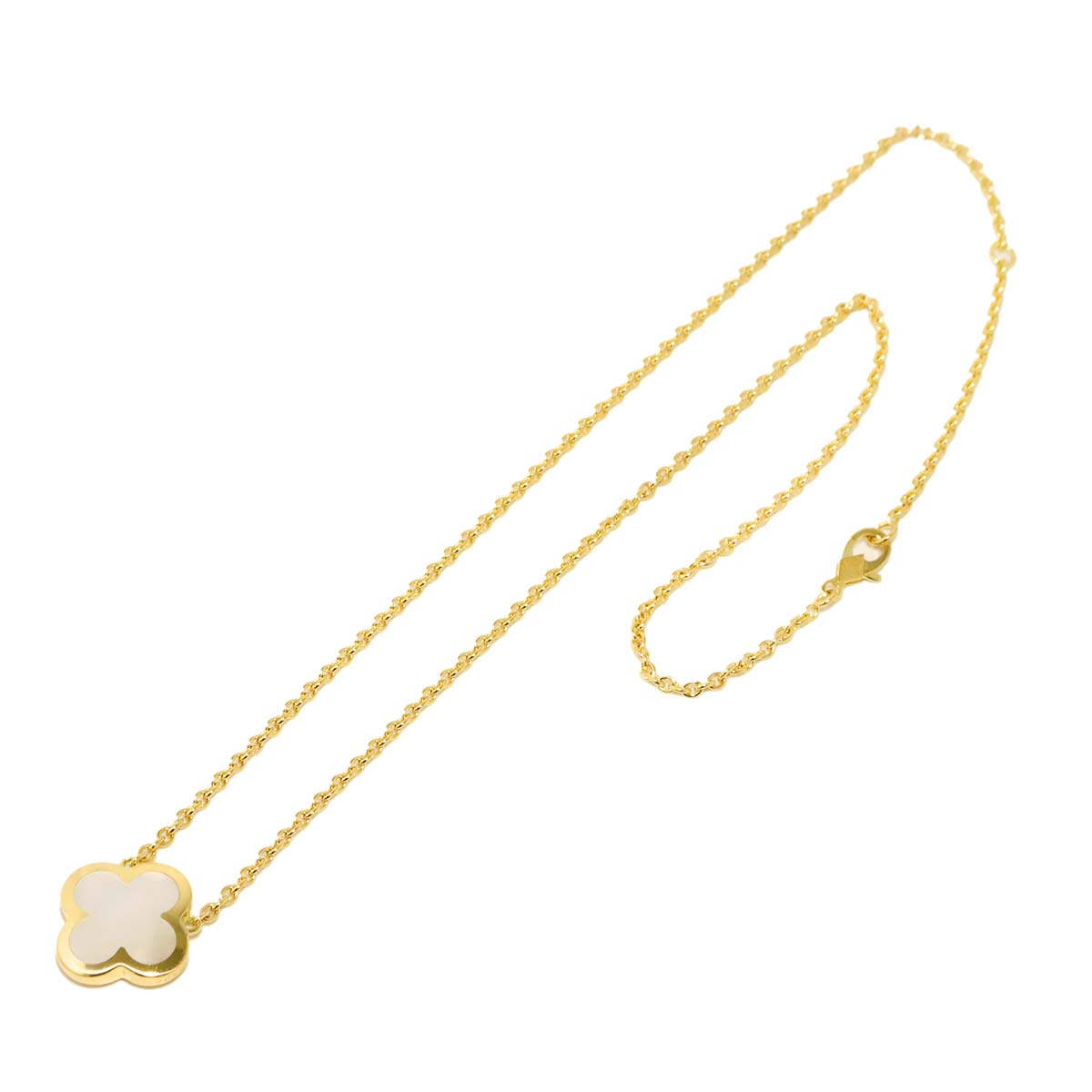 Pure Alhambra MOP Necklace 18K YG 750