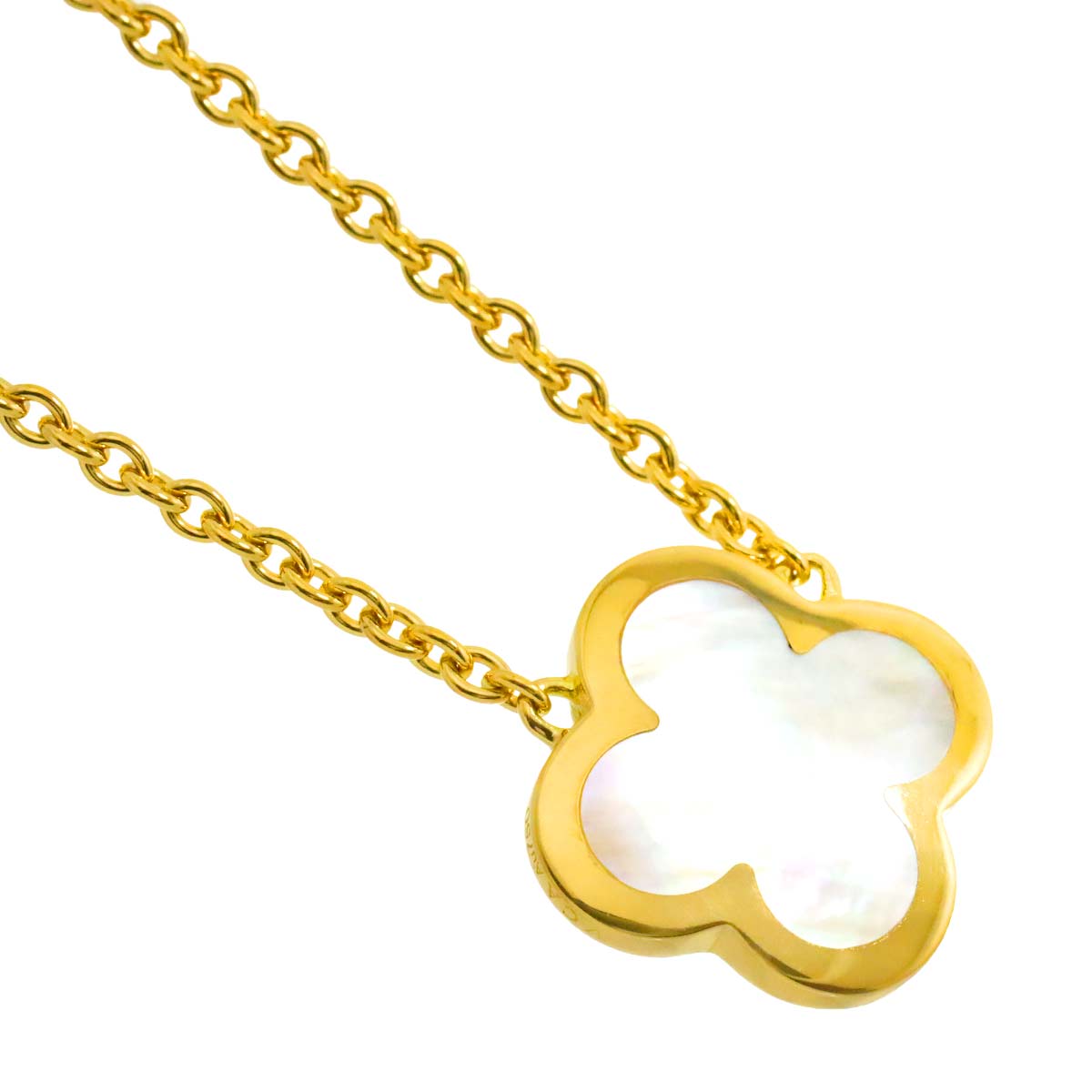 Pure Alhambra MOP Necklace 18K YG 750