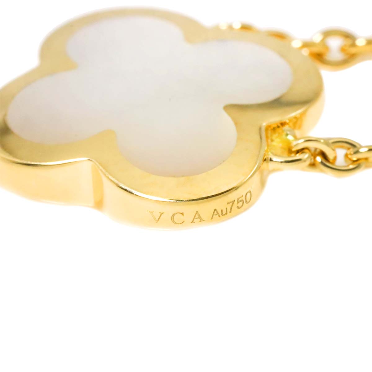 Pure Alhambra MOP Necklace 18K YG 750