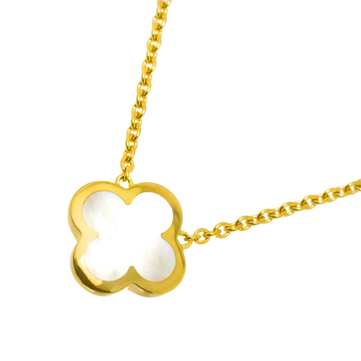 Pure Alhambra MOP Necklace 18K YG 750