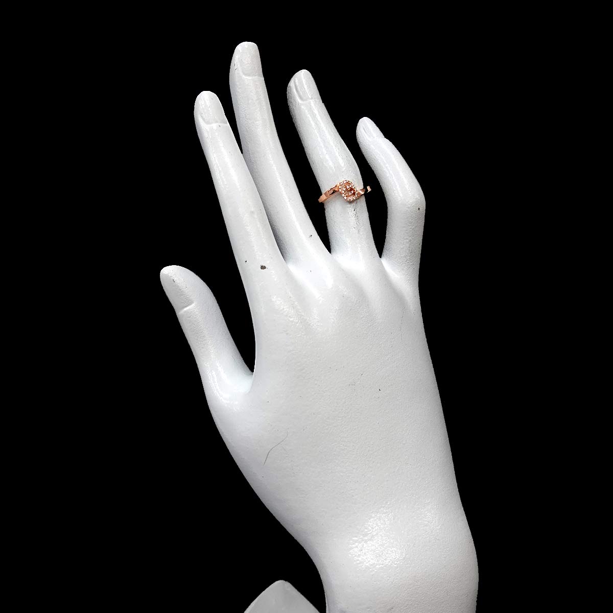 GG Running Diamond Ring 18K Pink Gold 750 size9 4.75-5(US)