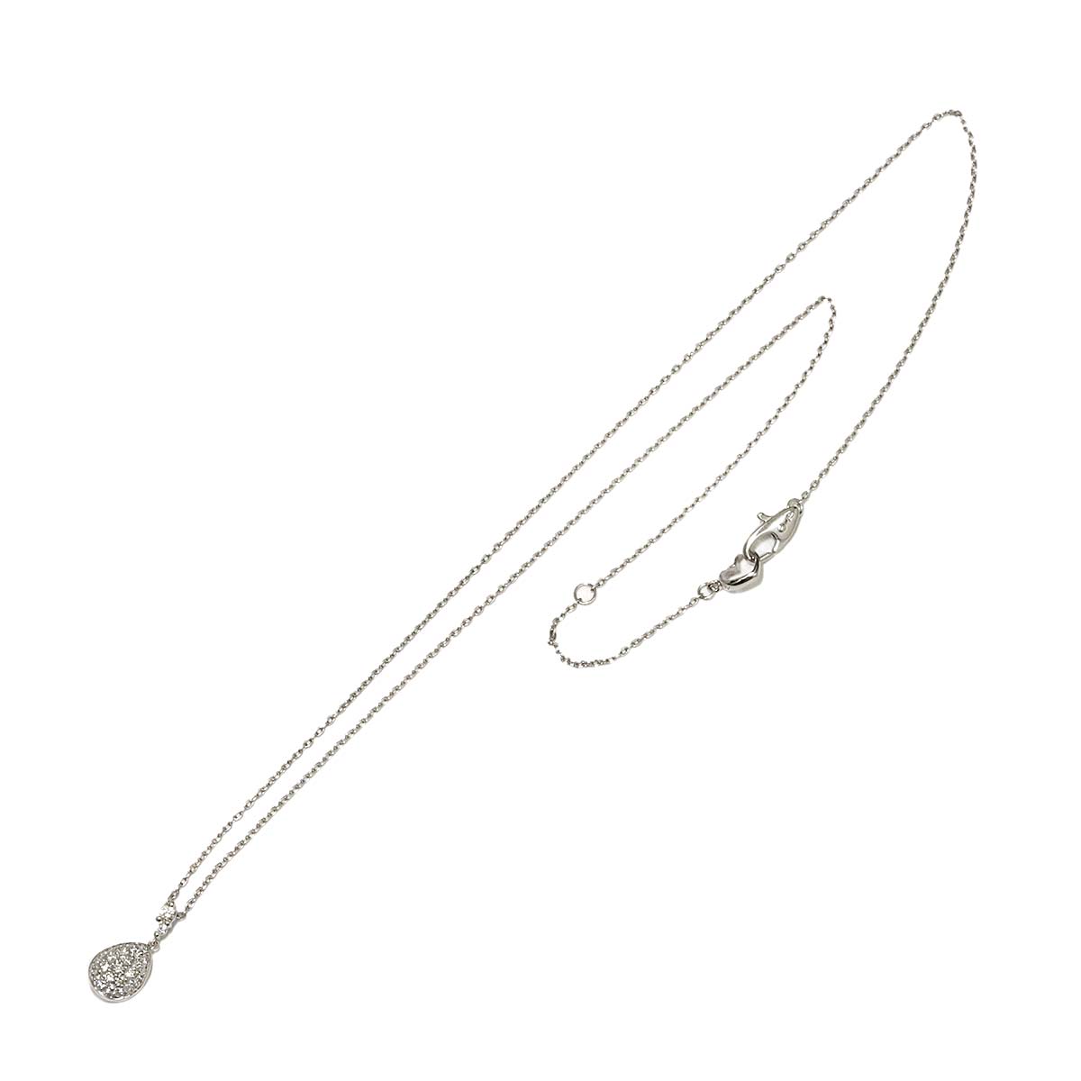 Diamond 0.21ct Necklace 18K White Gold 750