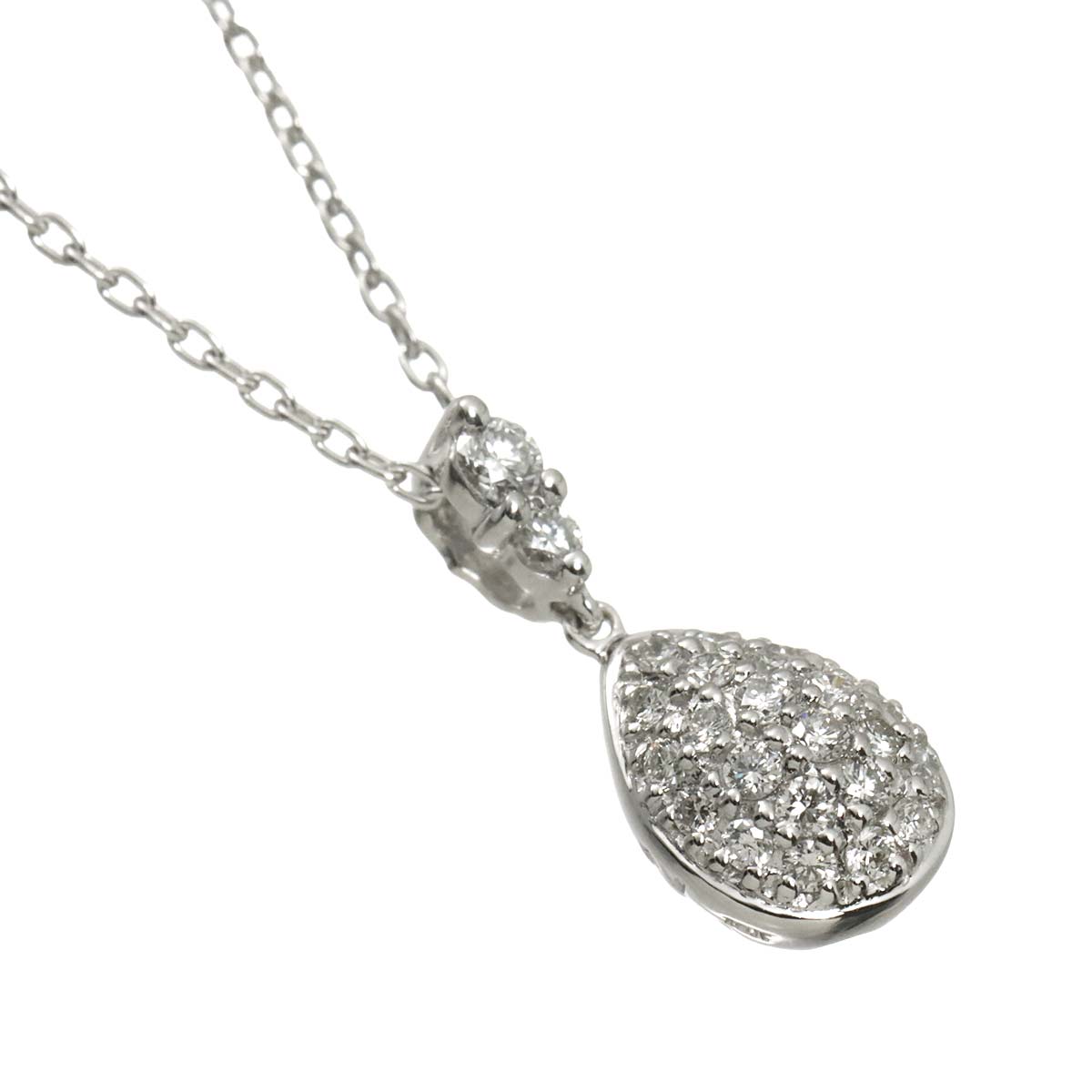 Diamond 0.21ct Necklace 18K White Gold 750