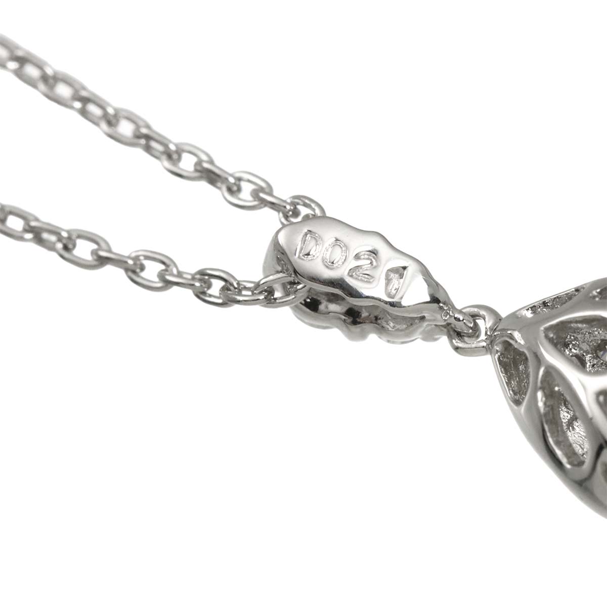 Diamond 0.21ct Necklace 18K White Gold 750