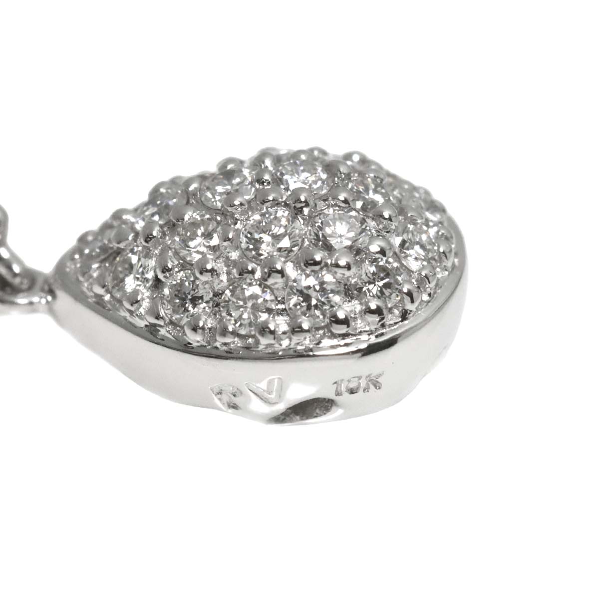 Diamond 0.21ct Necklace 18K White Gold 750