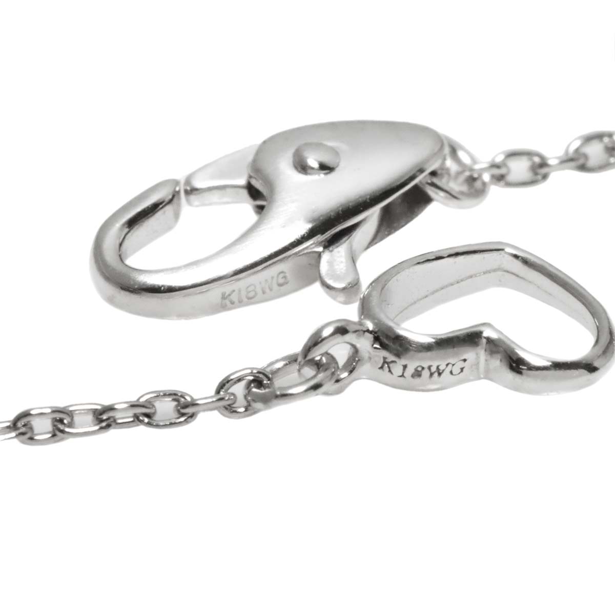 Diamond 0.21ct Necklace 18K White Gold 750