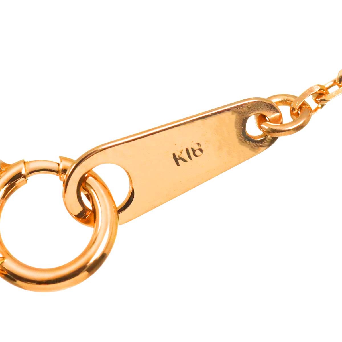 Diamond 0.11ct Necklace 18K Pink Gold 750