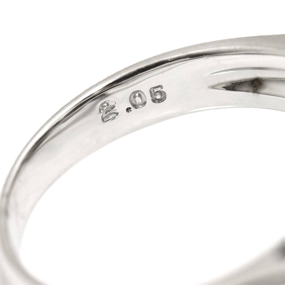 Diamond 2.05ct Ring 18K WG 750 Size7.25(US)