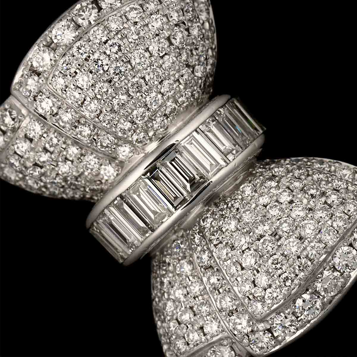Diamond 2.05ct Ring 18K WG 750 Size7.25(US)