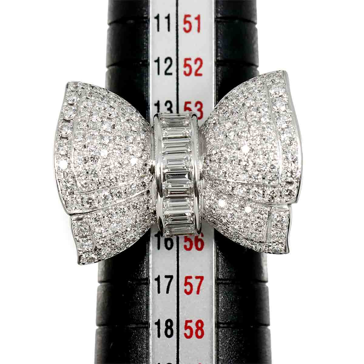 Diamond 2.05ct Ring 18K WG 750 Size7.25(US)