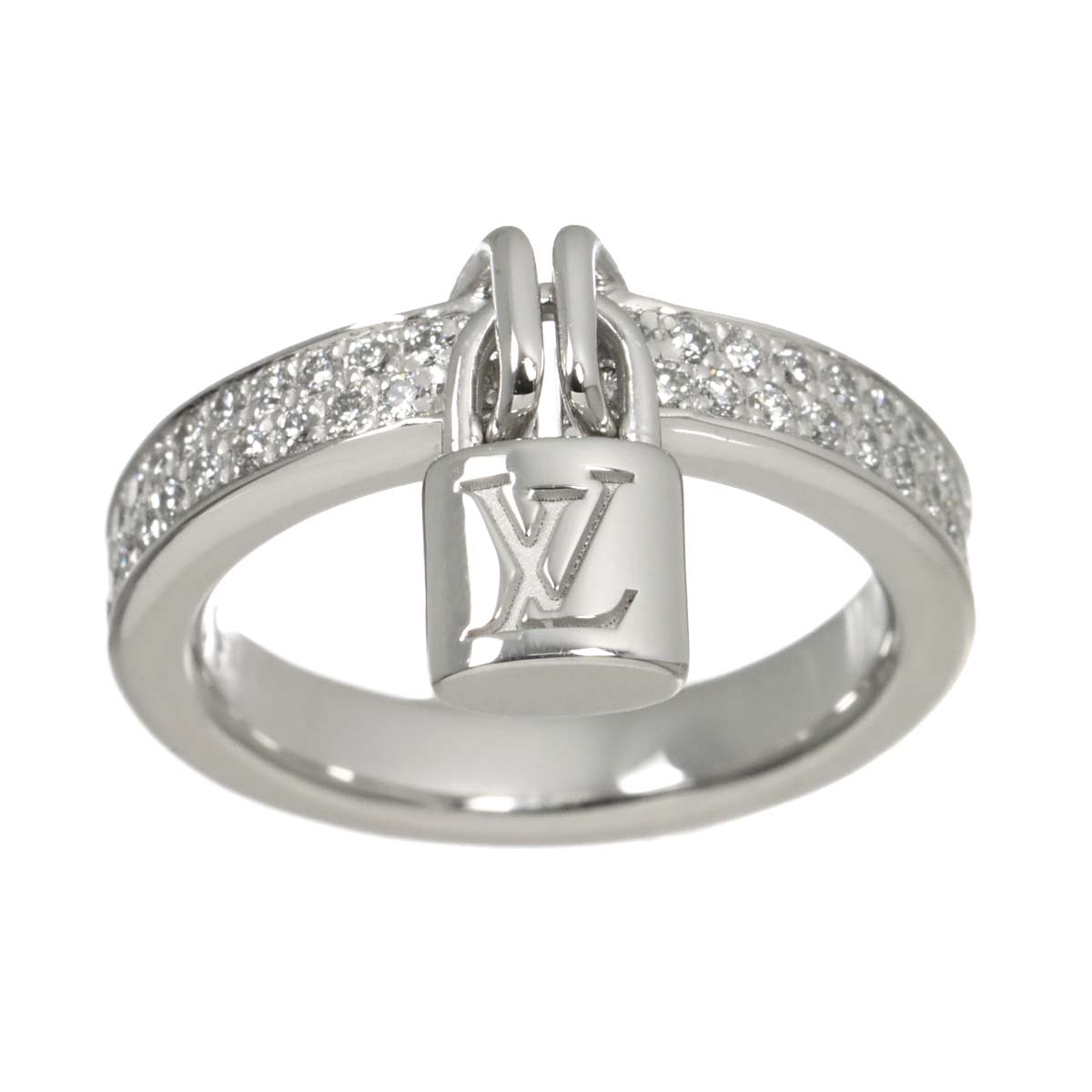 Lockit Diamond Ring 18K size51 5.5-5.75(US)