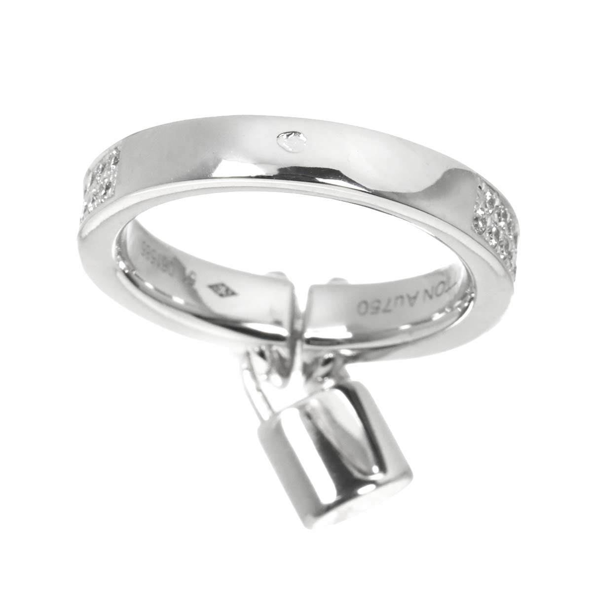 Lockit Diamond Ring 18K size51 5.5-5.75(US)
