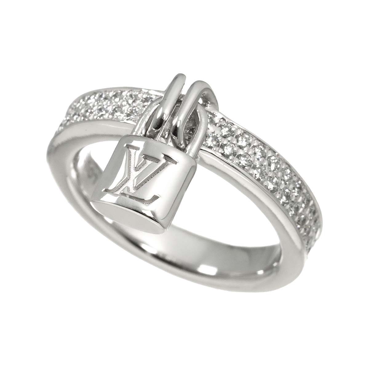 Lockit Diamond Ring 18K size51 5.5-5.75(US)