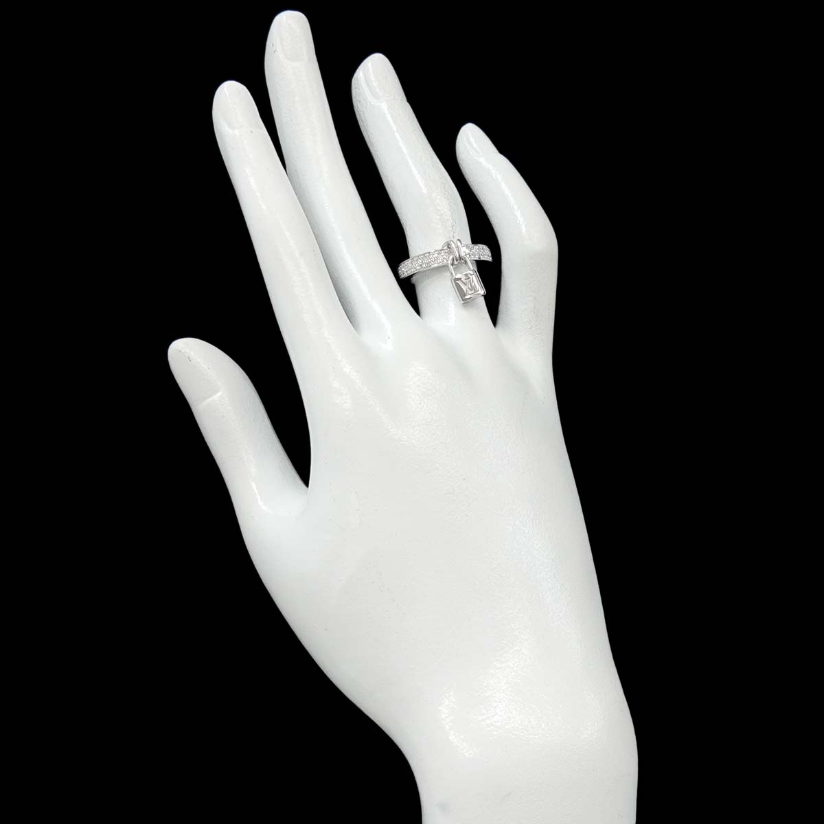 Lockit Diamond Ring 18K size51 5.5-5.75(US)