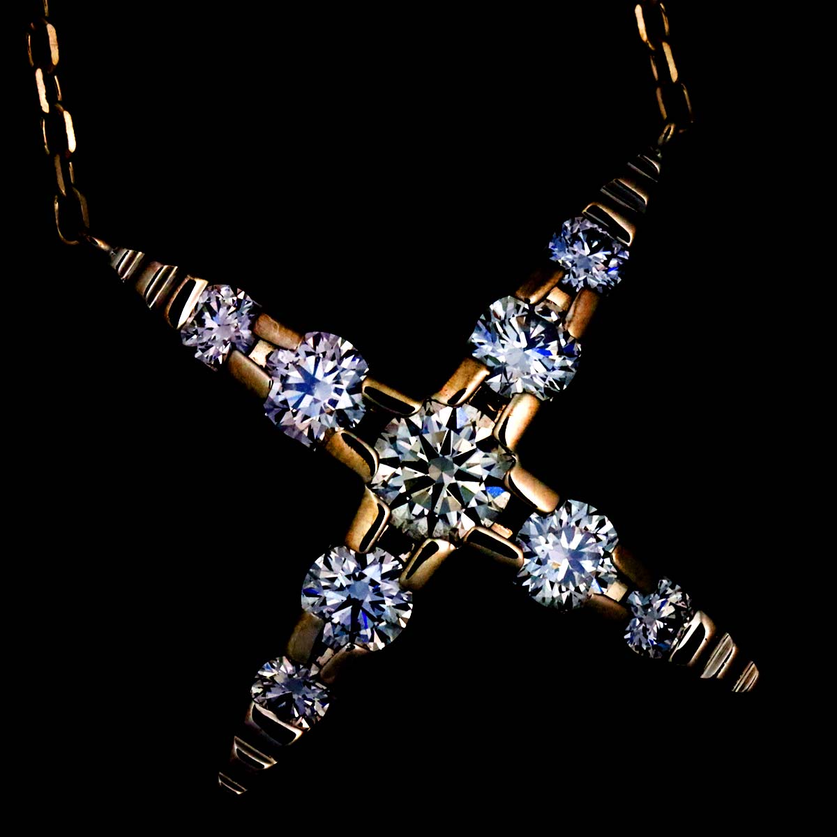 BrownDiamond 0.45ct Necklace 18K Brown Gold 750