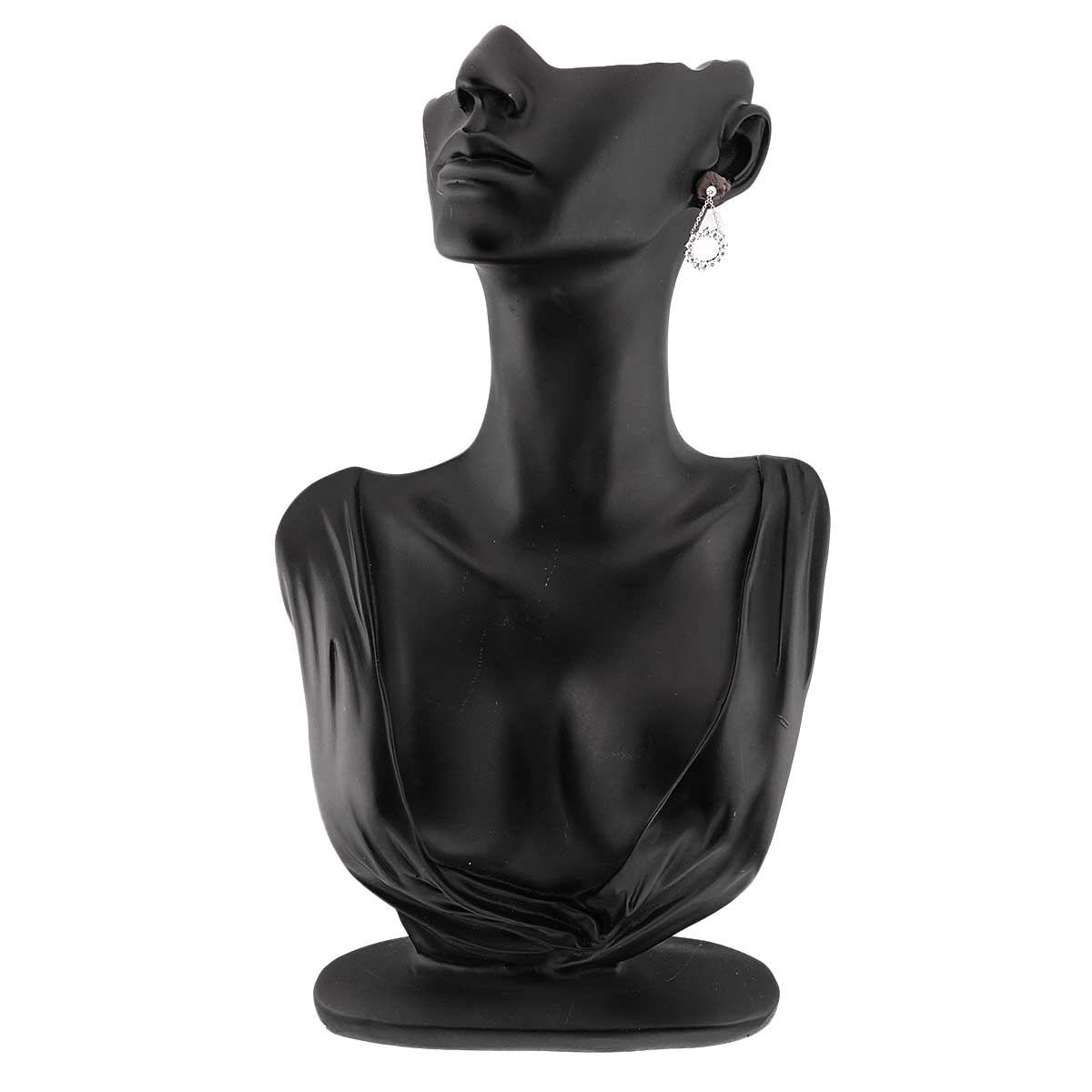 Open Circle Diamond Earrings Pierced Pt