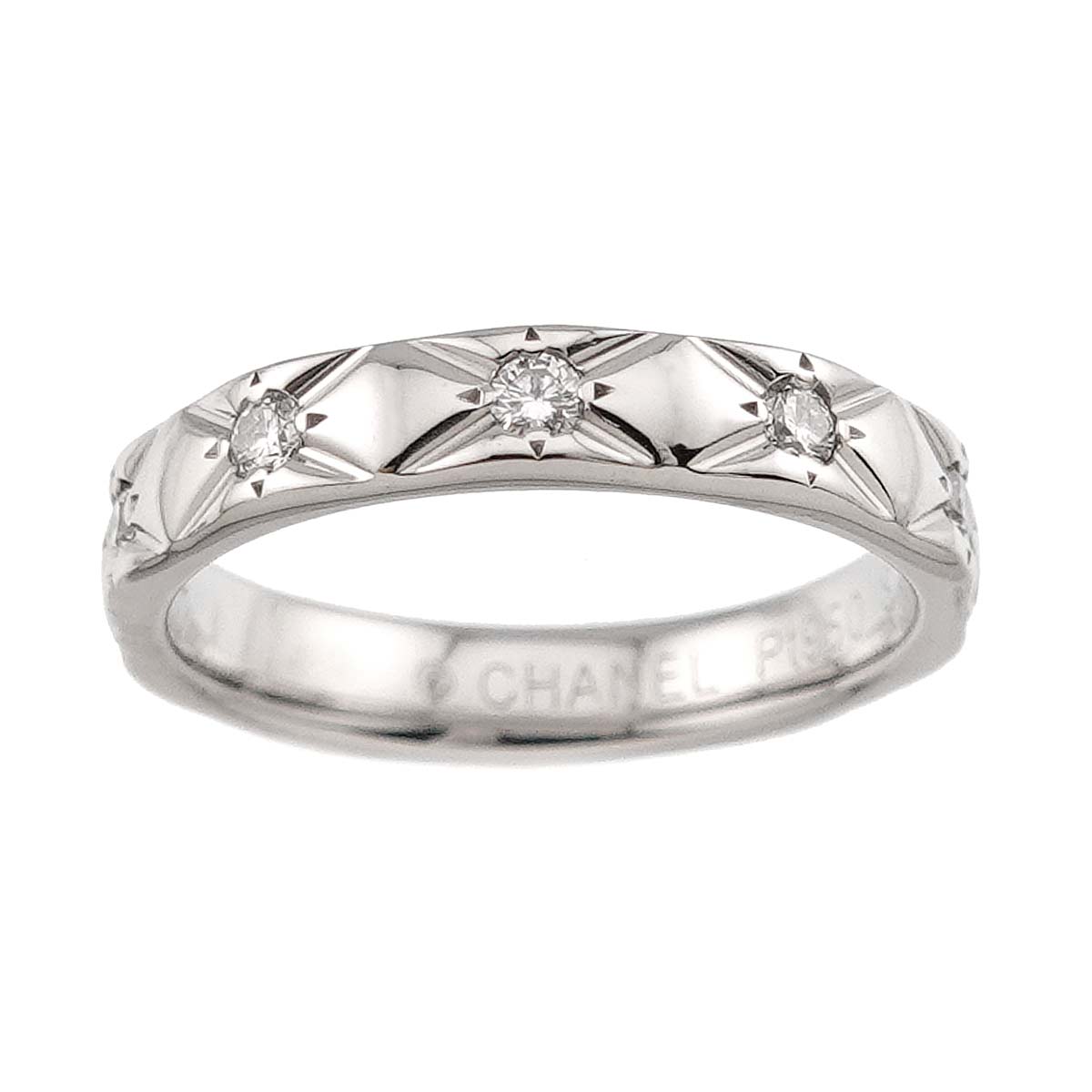 Diamond Ring Pt Platinum size48 4.5(US)