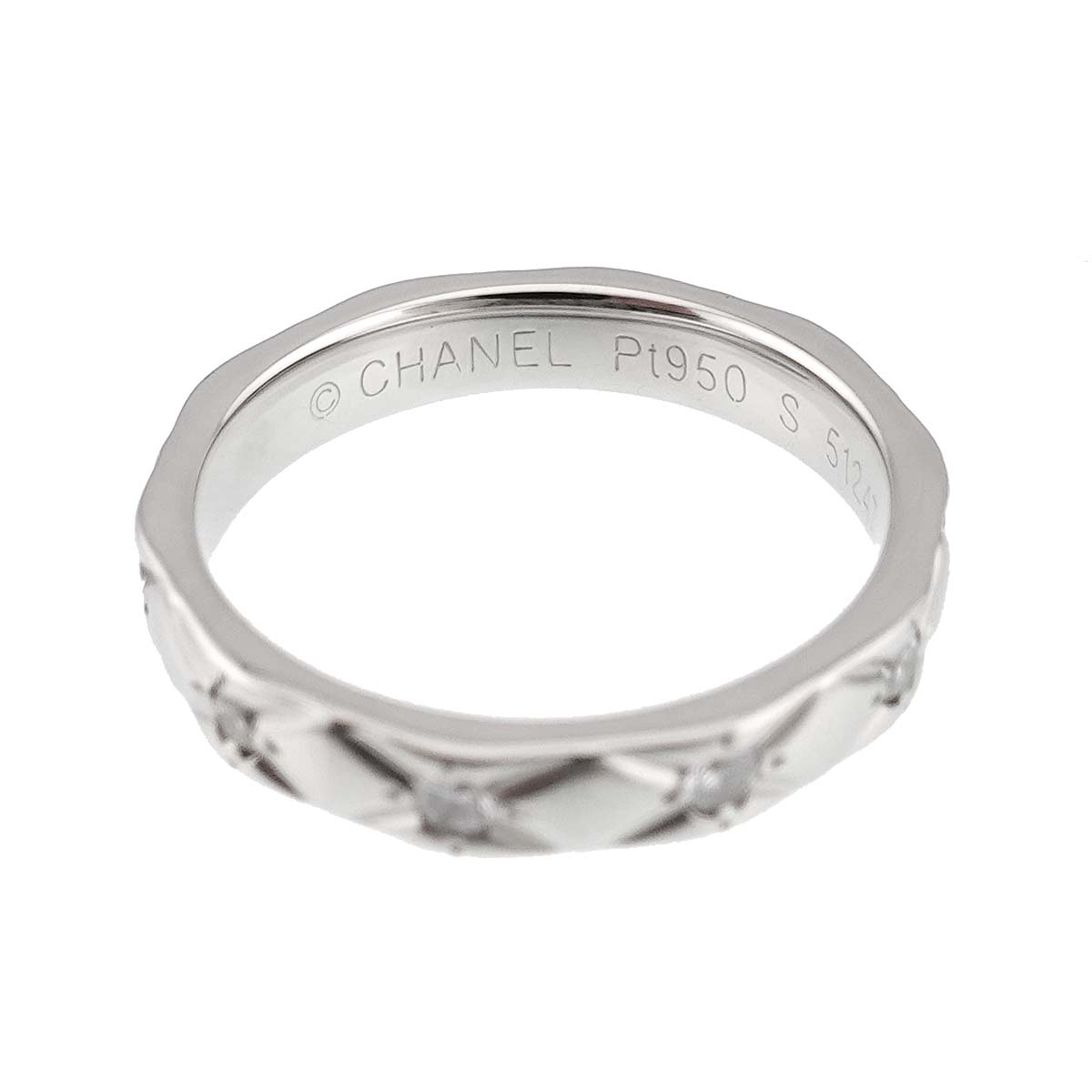 Diamond Ring Pt Platinum size48 4.5(US)