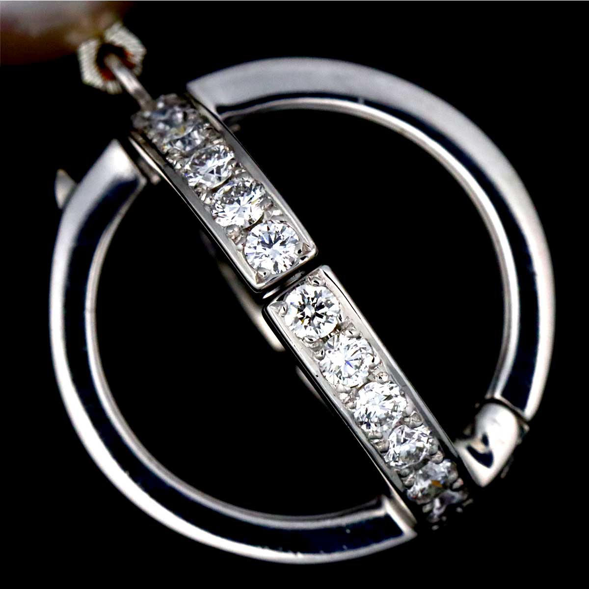 Akoya Pearl 4.5mm Diamond Necklace 18K WG 750