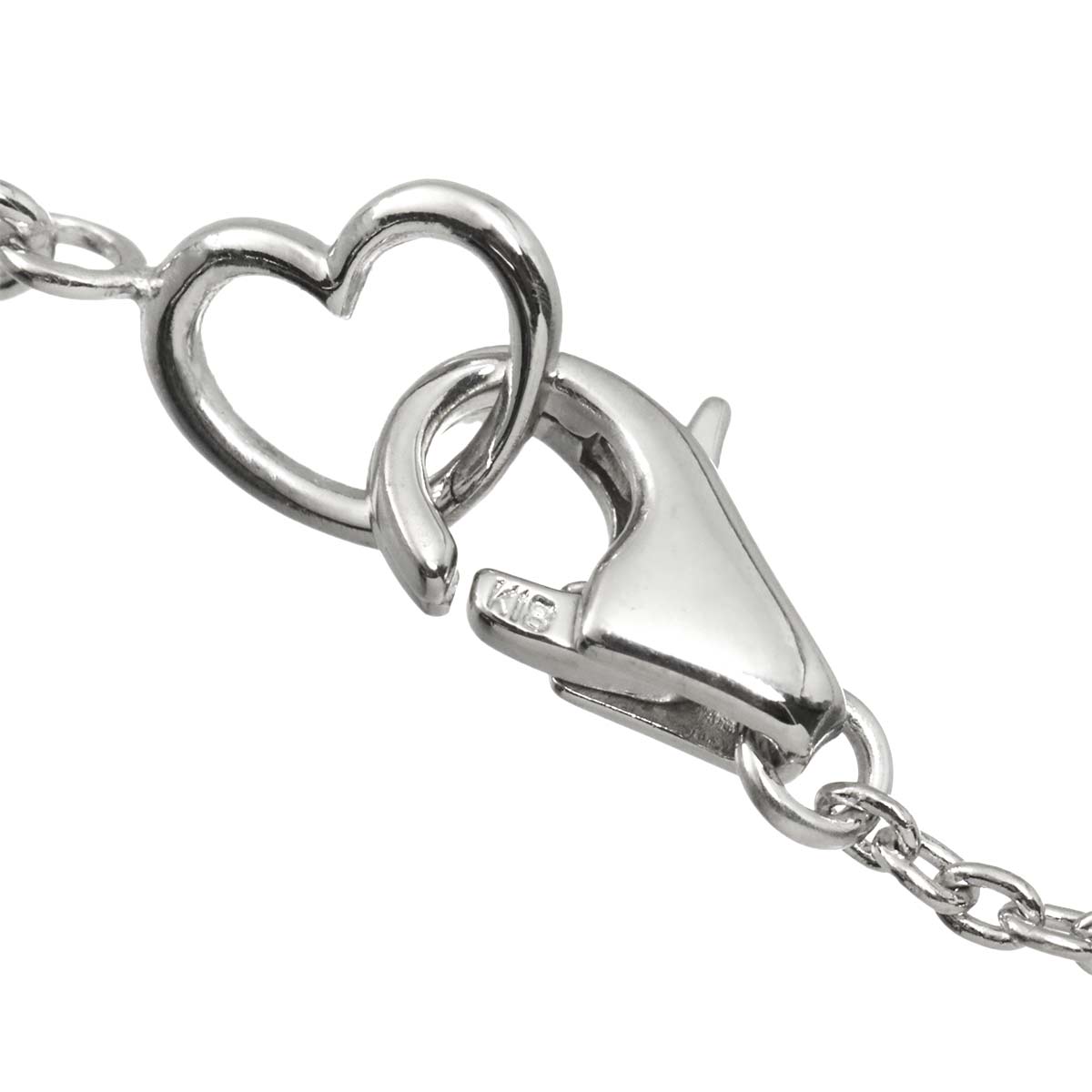 Diamond 0.41ct BlackDiamond 0.25ct Necklace 18K WG 750