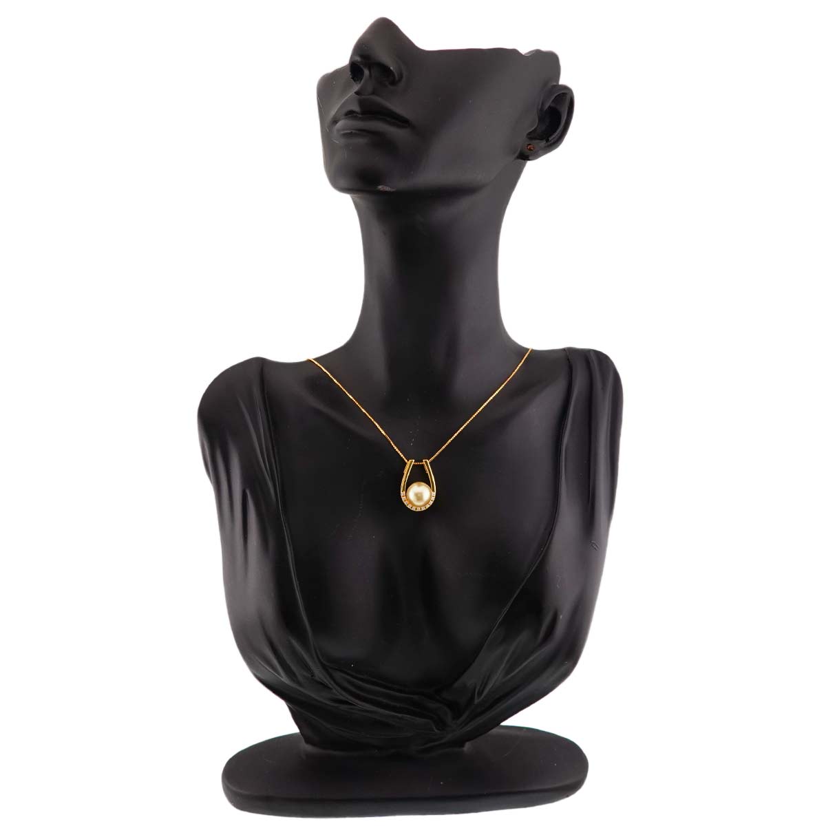 South Sea pearl 10.3mm Diamond 0.10ct Necklace 18K YG 750