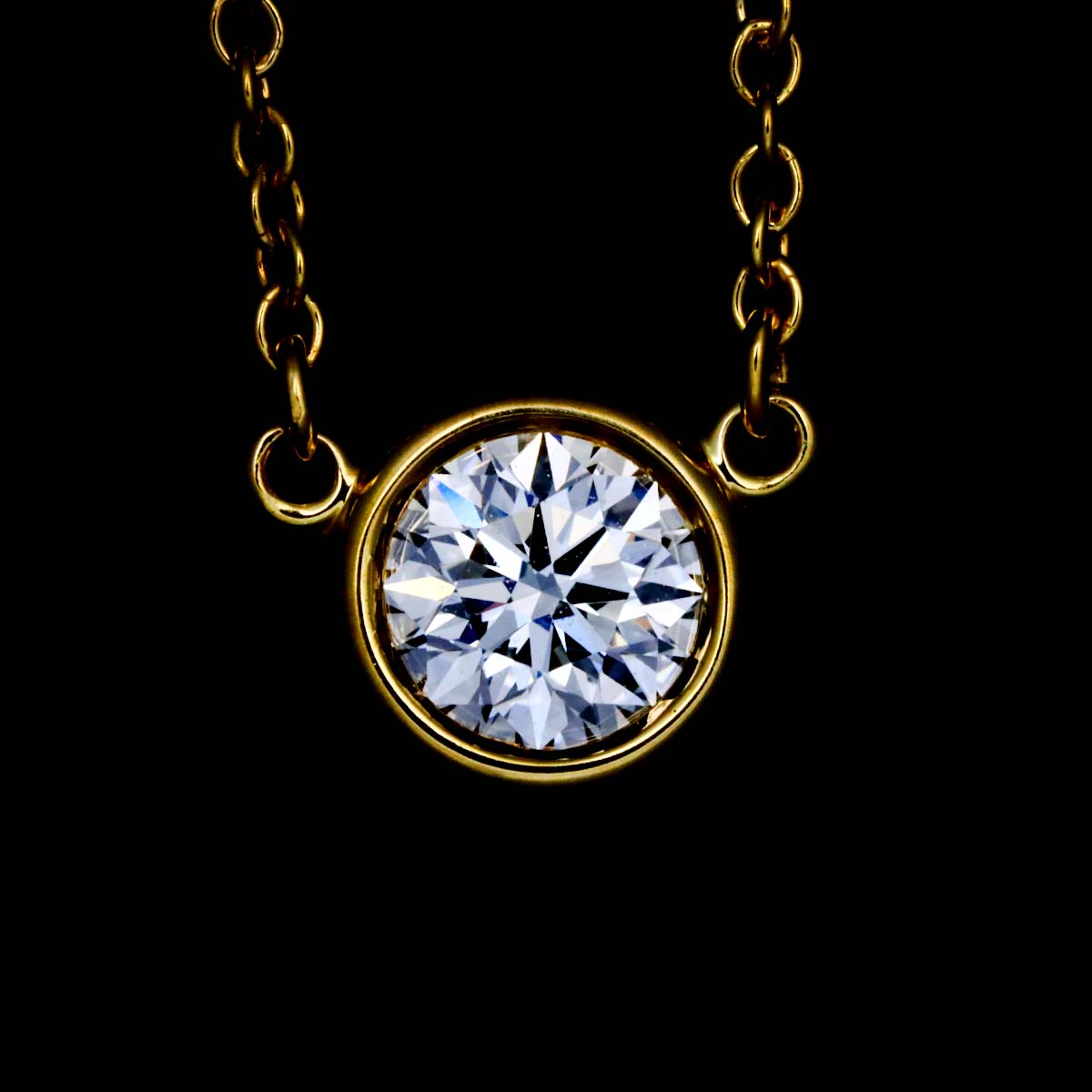 By The Yard Diamond Necklace 18K YG 750