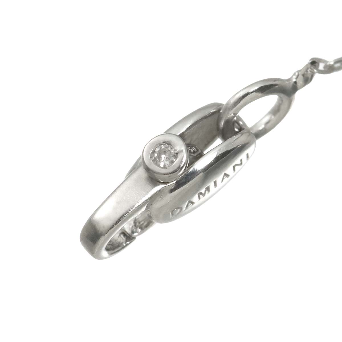 Belle Epoque Mini Diamond Cross Necklace 18K WG 750