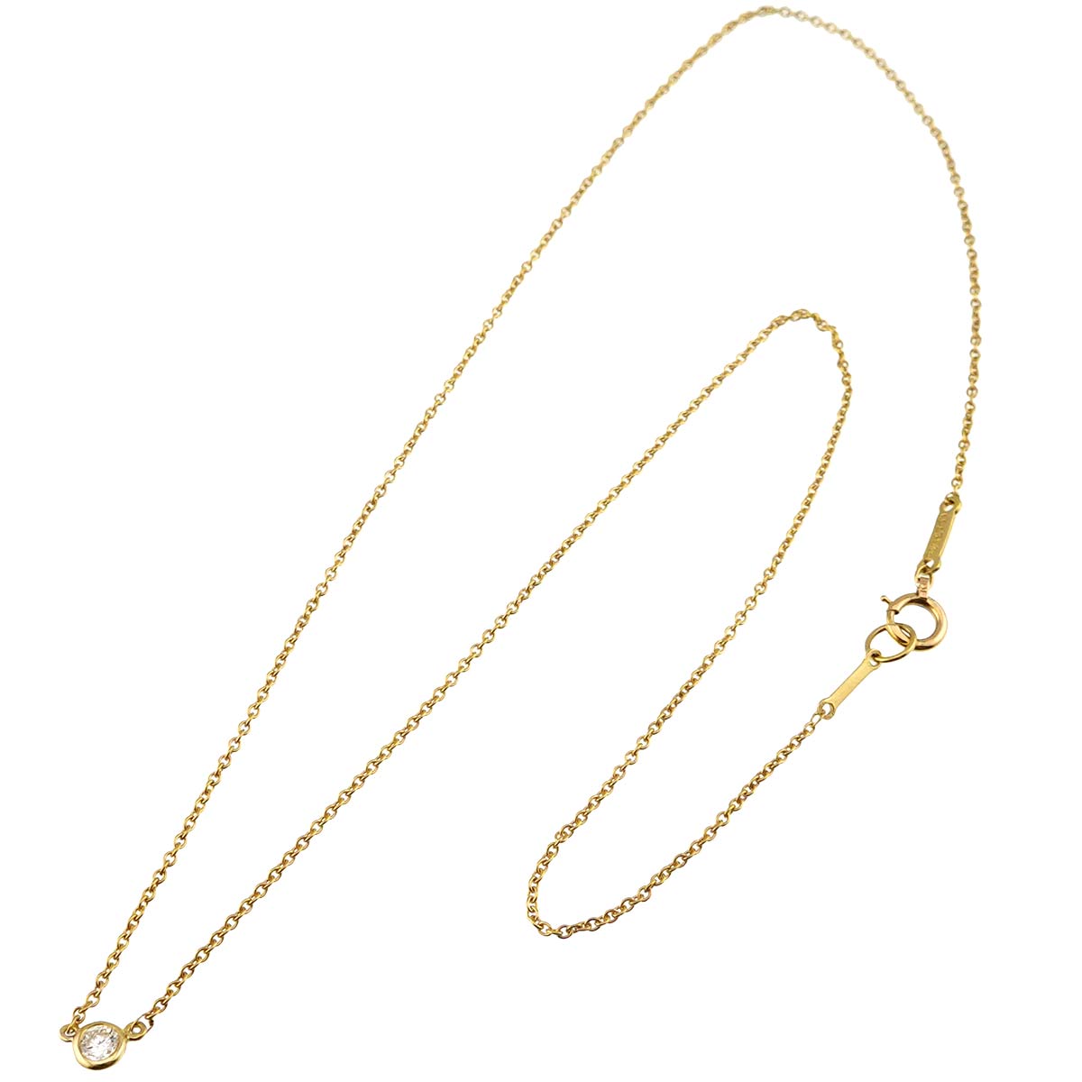 By The Yard Diamond 1P Necklace 18K Yellow Gold 750