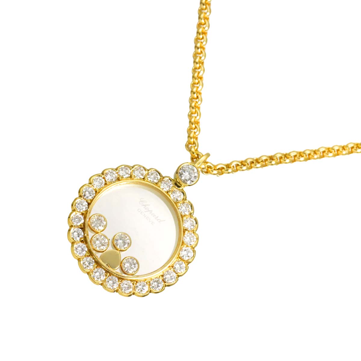 Happy Diamond Necklace 18K Yellow Gold 750